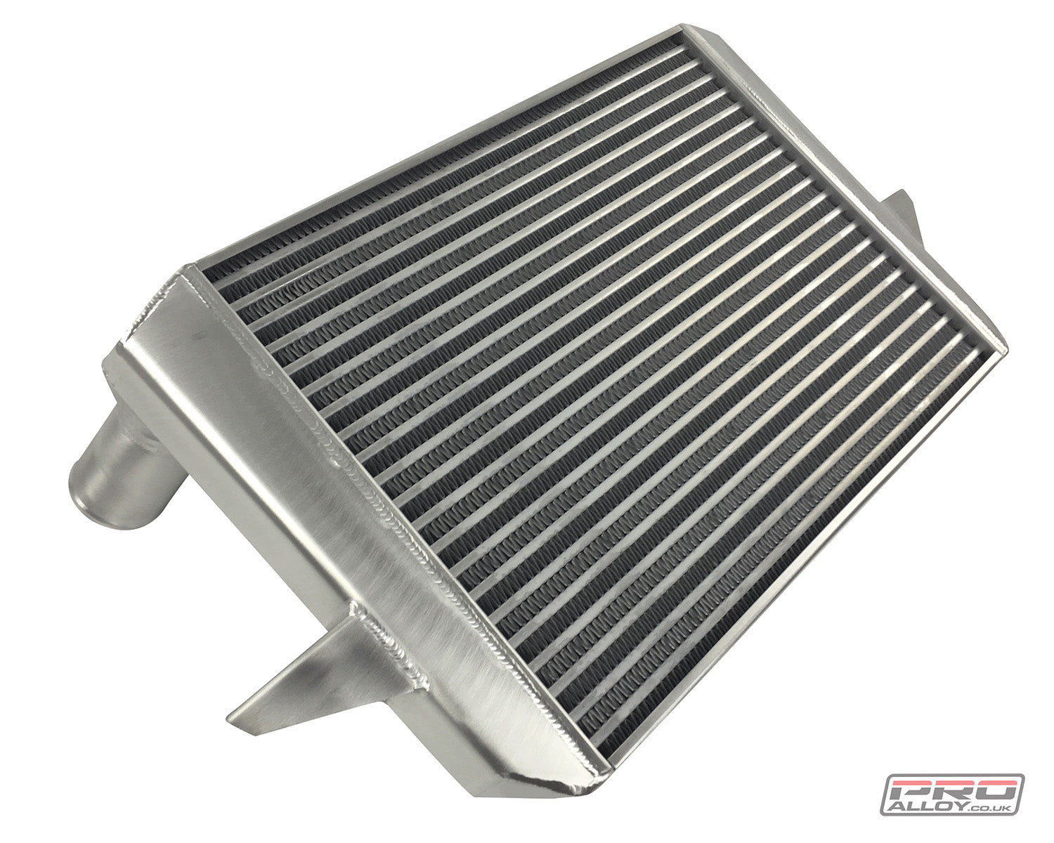 Escort Cosworth Intercooler - 50mm Core + 3" Pipes Intercooler Satin Silver Without Logo  - Pro Alloy