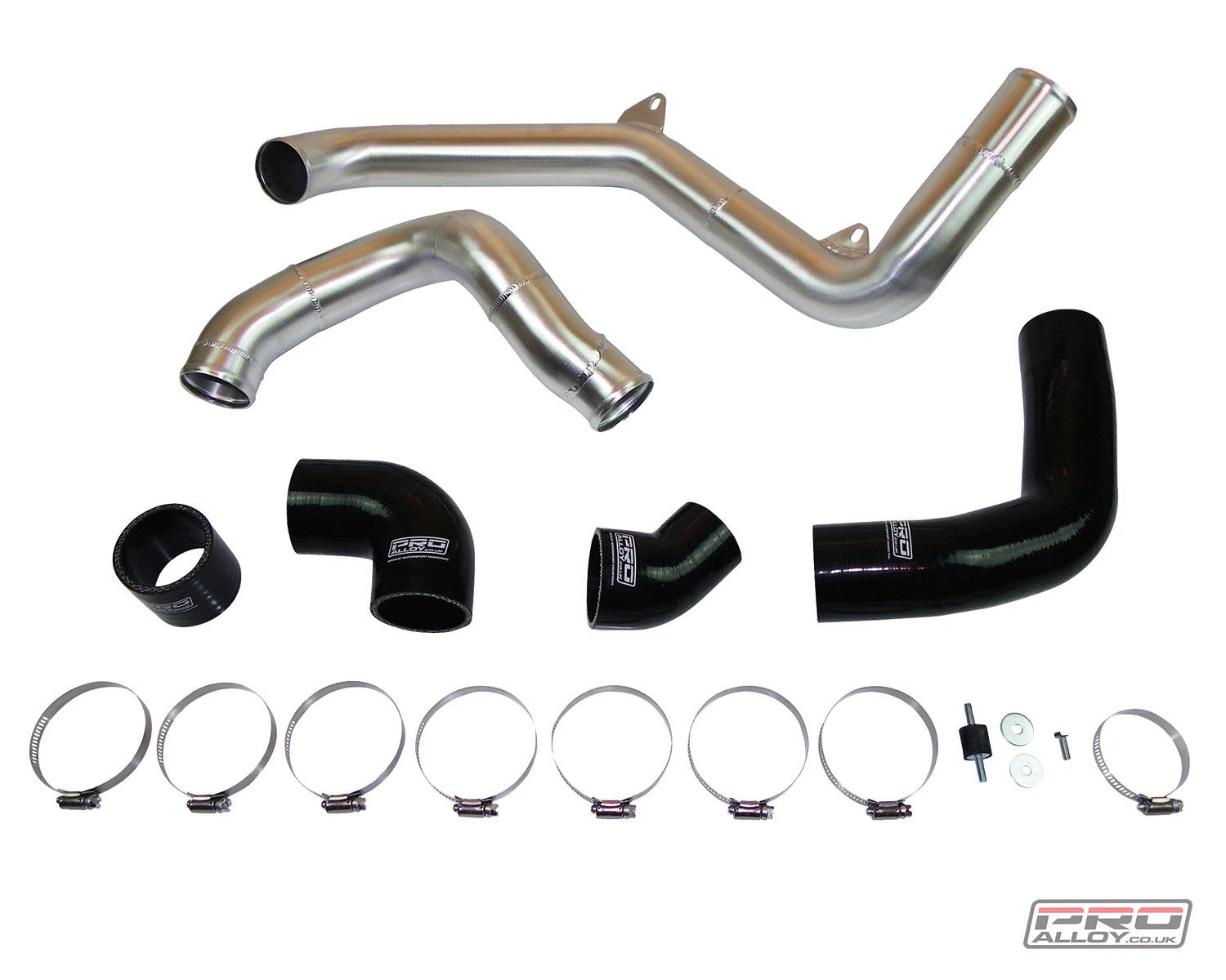 Focus ST MK3 Boost Pipe Kit Pipework Satin Silver   - Pro Alloy