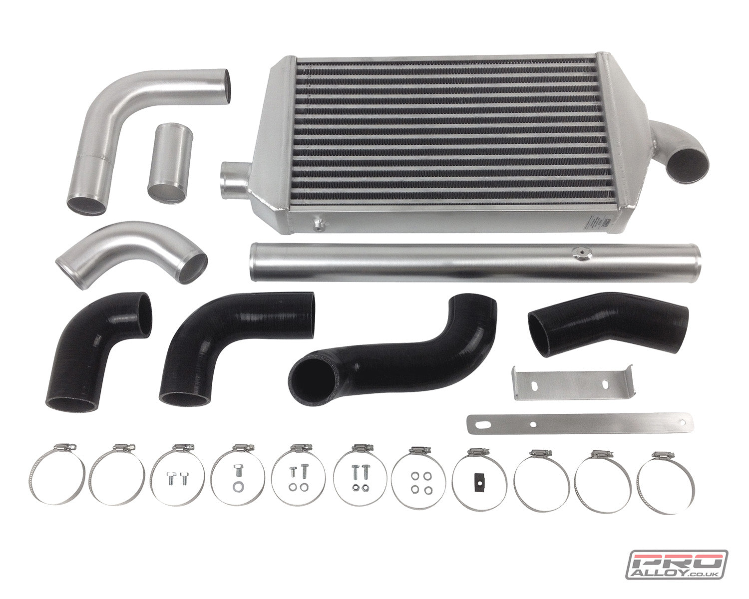Fiat Coupe 20V Turbo Front Mount Intercooler Kit Intercooler Satin Silver Without Logo  - Pro Alloy