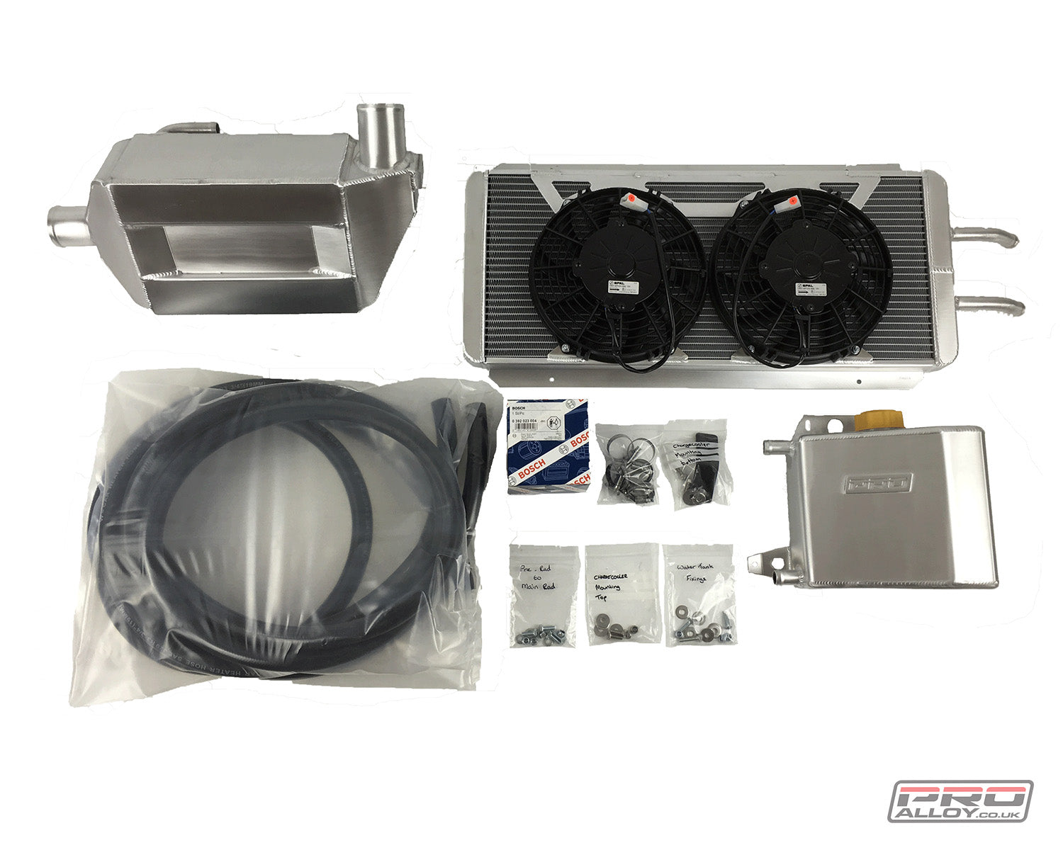 VX220 Charge Cooler Kit charge cooler Without Radiator Satin Silver  - Pro Alloy